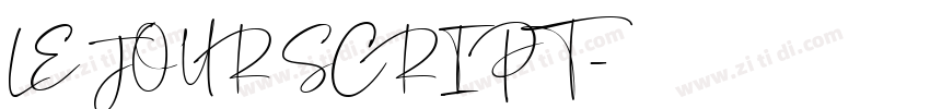 LE JOUR SCRIPT字体转换